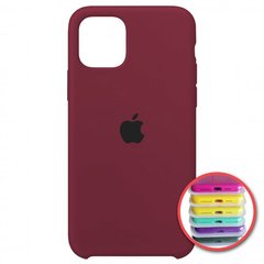 Silicone Case Full for iPhone 11 Pro Max (52) marsala, Марсала