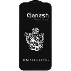 Защитное стекло Ganesh (Full Cover) для iPhone 13 / 13 Pro / 14 (6.1") Чорний