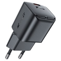 Мережевий зарядний пристрій ACEFAST A73 mini PD20W GaN USB-C charger Black (6974316282648)