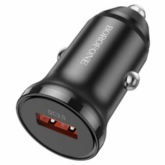 Автомобільний зарядний пристрій BOROFONE BZ18 single port QC3.0 car charger 18W Black (BZ18B)
