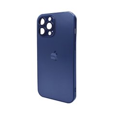 Чохол AG Glass Matt Frame Color Logo для Apple iPhone 13 Pro Max Navy Blue