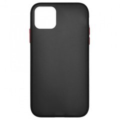 Накладка Gingle Matte Case iPhone 11 Pro Max black/red, Черный