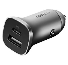 Автомобільний зарядний пристрій UGREEN CD130 Dual USB Car Charger (Space Gray) (UGR-30780) (UGR-30780)