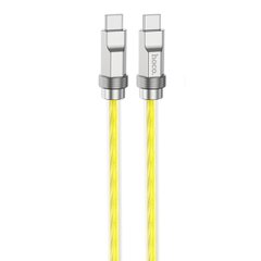 Кабель HOCO U113 Solid 100W silicone charging data cable Type-C to Type-C Gold (6931474790095)