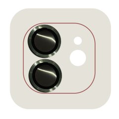 Захисне скло Metal Classic на камеру (в упак.) iPhone 12 / 12 mini / 11 Салатовий / Green