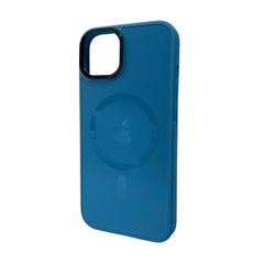 Чехол AG Glass Sapphire MagSafe Logo для Apple iPhone 12/12 Pro Blue