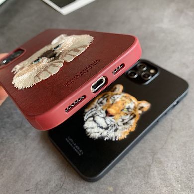 Чохол для iPhone 13 Santa Barbara Polo з вишивкою "Кіт" Червоний