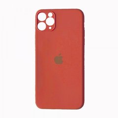 Silicone Case Full Camera for iPhone 11 Pro Max peach, Оранжевый