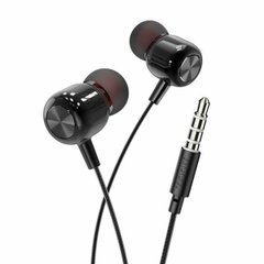 Наушники HOCO M87 String wired earphones with with microphone Gloomy Black (6931474752772)