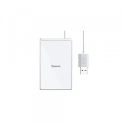 Беспроводное ЗУ Baseus Card Ultra-thin Wireless Charger 15W Silver+White
