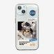 Чехол для iPhone 15 Pro Astronaut Cat NASA Прозрачный