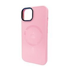 Чехол AG Glass Sapphire MagSafe Logo для Apple iPhone 13 Pink