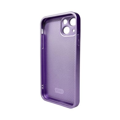 Чохол AG Glass Matt Frame Color Logo для Apple iPhone 12 Light Purple