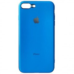 Накладка Soft GLASS iPhone 7 Plus/8 Plus blue