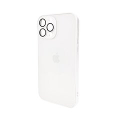 Чохол AG Glass Matt Frame Color Logo для Apple iPhone 13 Pro Max Pearly White