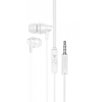 Наушники BOROFONE BM61 Wanderer universal earphones with mic White (BM61W)