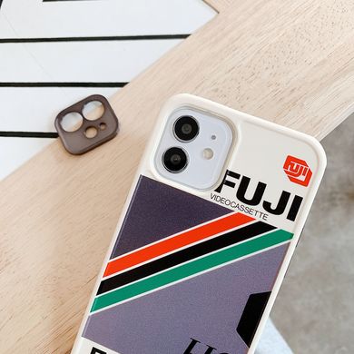 Чехол Fuji в стиле ретро для iPhone 12 с защитой камеры, Білий