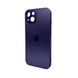 Чехол AG Glass Matt Frame Color Logo для Apple iPhone 15 Deep Purple