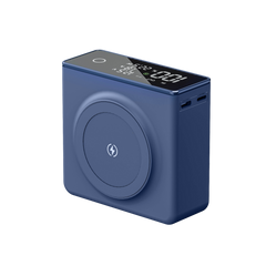 Бездротовий Повербанк MagSafe Power Bank для iPhone 20000 mAh 22.5W Магсейф Павербанк з бездротовою зарядкою Black Blue