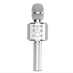Микрофон караоке Hoco BK3 Coll sound KTV Silver