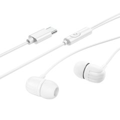 Наушники BOROFONE BM77 Type-C Delicious universal digital earphones with microphone White (6941991103018)