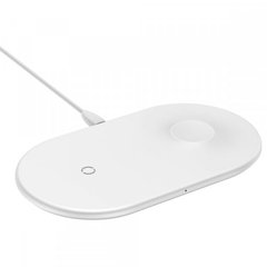 Беспроводное ЗУ Baseus Smart 2in1 Wireless Charger ( iP Version ) White