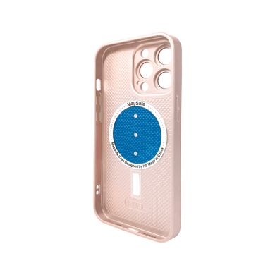 Чохол AG Glass Matt Frame Color MagSafe Logo для Apple iPhone 13 Pro Chanel Pink