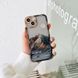 Чехол для iPhone X/XS Snowy Mountains с защитой камеры Прозрачно-коричневый