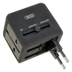 Универсальное зарядное устройство XO WL01 (UK/EU/US) Black