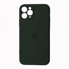 Silicone Case Full Camera for iPhone 11 Pro Max forest green, Зелений