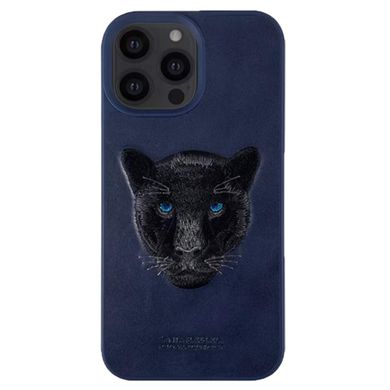 Чохол для iPhone 13 Santa Barbara Polo з вишивкою "Пантера" Синій