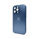 Чохол AG Glass Matt Frame Color Logo для Apple iPhone 12 Pro Navy Blue