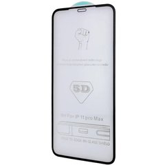 Захисне скло 5D Hard (full glue) (тех.пак) для iPhone 12 Pro / 12 (6.1 ") (Чорний)
