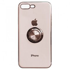 Накладка Soft GLASS кольцо iPhone 7 Plus/8 Plus pink sand