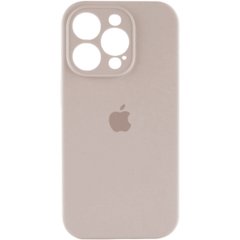 Чехол Silicone Full Case AA Camera Protect для Apple iPhone 15 Pro 9,Antique White