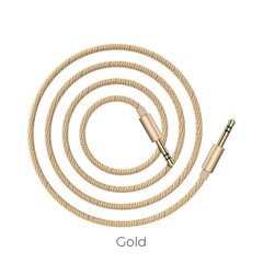 Аудио-кабель BOROFONE BL3 Audiolink audio AUX cable, 1m Gold (BL3GD1)