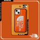 Кожаный чехол для iPhone 11 The North Face с защитой на бортиках Оранжевый
