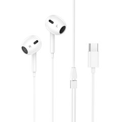 Наушники HOCO M1 Max crystal earphones for Type-C with mic White (6931474754707)