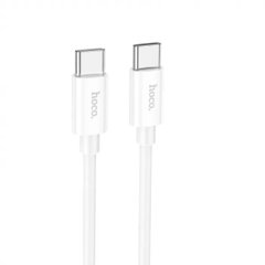 Кабель HOCO X87 Magic silicone 60W PD charging data cable for Type-C to Type-C White (6931474783264)