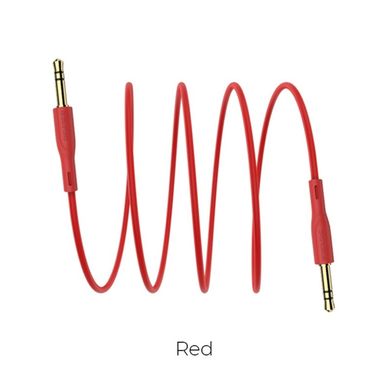 Аудiо-кабель BOROFONE BL1 Audiolink audio AUX cable, 1m Red (BL1R1)