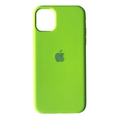 Silicone Case Full for iPhone 11 Pro Max (31) lime green, Зелений