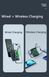 Бездротовий Повербанк MagSafe Power Bank для iPhone 10000 mAh 22.5W + 3 cables (Micro/ Usb-C/ Lightning) Магсейф Павербанк з бездротовою зарядкою Black