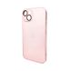 Чохол AG Glass Matt Frame Color Logo для Apple iPhone 15 Chanel Pink