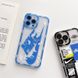 Чехол для iPhone 13 Pro Nike с защитой камеры Прозрачно-синий