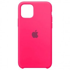 Silicone case for iPhone 11 Pro Max (47) hot pink, Рожевий