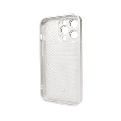 Чохол AG Glass Matt Frame Color Logo для Apple iPhone 12 Pro Pearly White