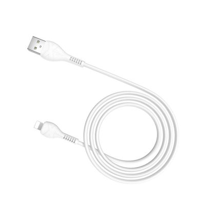Кабель HOCO X37 USB to iP 2.4A, 1m, PVC, PVC connectors, White (6931474710499)