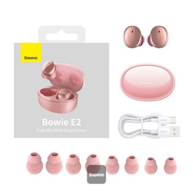 Навушники Baseus True Wireless Earphones Bowie E2 Pink (NGTW090004)