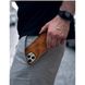 Кожаный чехол для iPhone 15 Pro Santa Barbara Polo Knight Crocodile Leather Brown