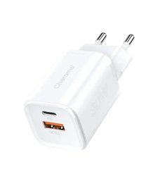 Сетевое зарядное устройство CHAROME C11s PD33W GaN (USB-C+USB-A) Charger Set White (6974324910960)